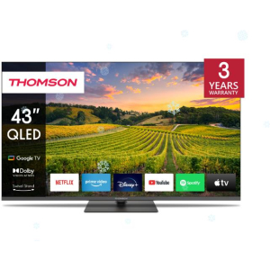 TV Set THOMSON 43" 4K/Smart QLED 3840x2160 Bluetooth Google TV 43QG5C14