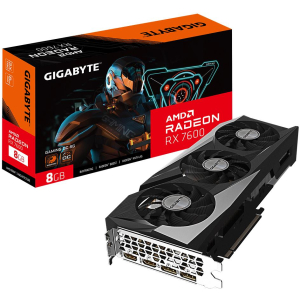 Graphics Card GIGABYTE AMD Radeon RX 7600 8 GB GDDR6 128 bit PCIE 4.0 16x 2xHDMI 2xDisplayPort GV-R76GAMINGOC-8GD1.1