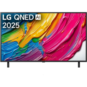 TV Set LG 43" 4K/Smart 3840x2160 Wireless LAN webOS Black 43QNED80A3A