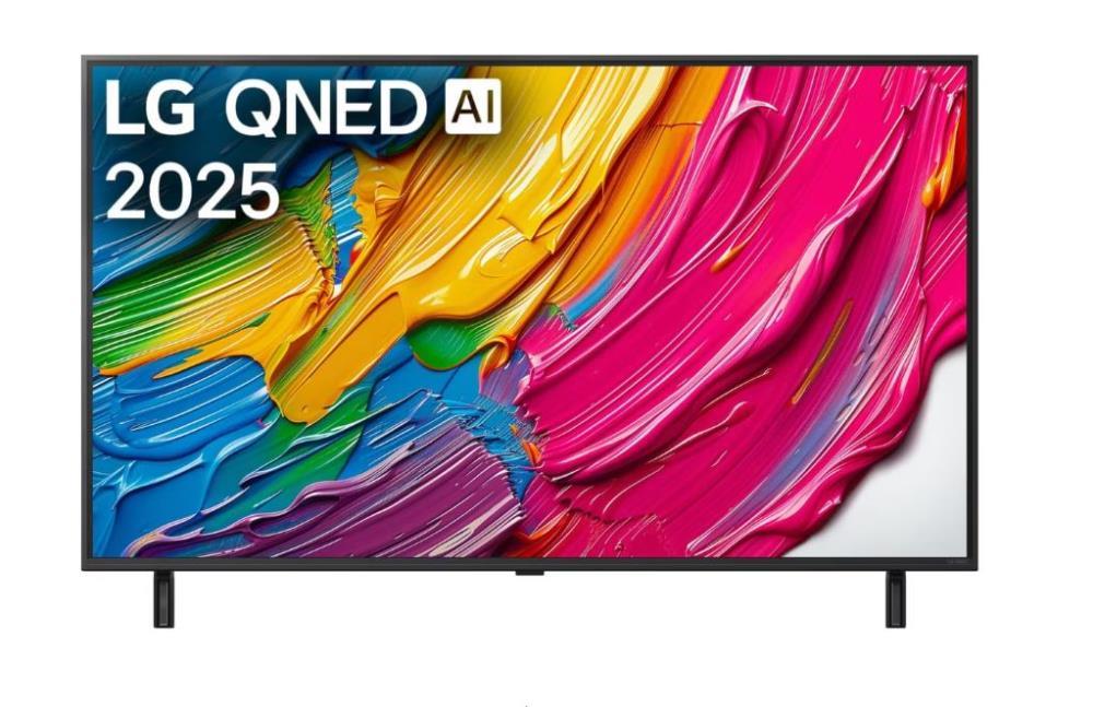 TV Set LG 43" 4K/Smart 3840x2160 Wireless LAN webOS Black 43QNED80A3A