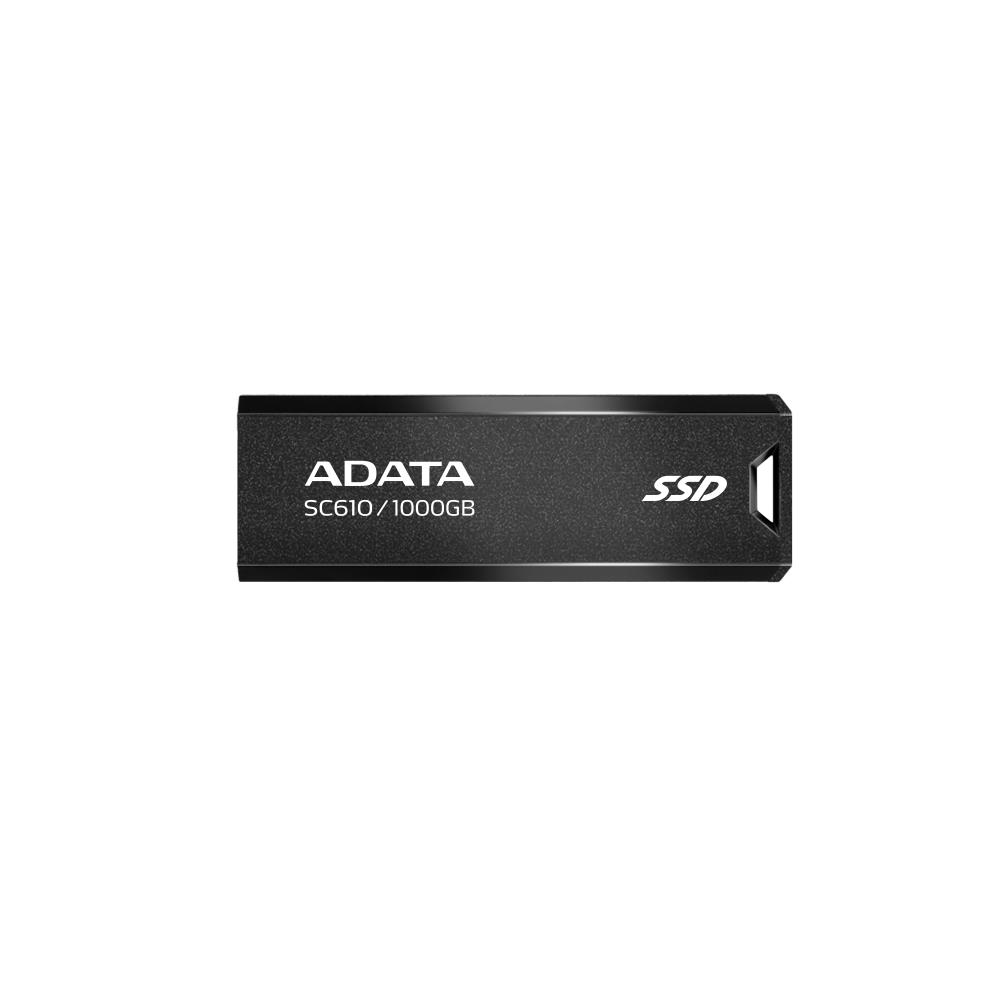 External SSD ADATA SC610 1TB USB 3.2 Write speed 500 MBytes/sec Read speed 550 MBytes/sec SC610-1000G-CBK/RD - Image 6
