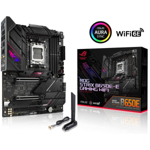 Mainboard ASUS AMD B650 SAM5 ATX Memory DDR5 Memory slots 4 1xPCI-Express 4.0 16x 2xPCI-Express 5.0 16x 4xM.2 1xHDMI 1xDisplayPort 4xUSB 2.0 6xUSB 3.2 2xUSB-C 1xOptical S/PDIF 1xRJ45 5xAudio port STRIXB650E-EGAMINGWIFI