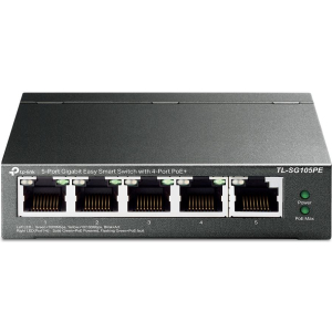 Switch TP-LINK Desktop/pedestal 5x10Base-T / 100Base-TX / 1000Base-T PoE ports 4 TL-SG105PE