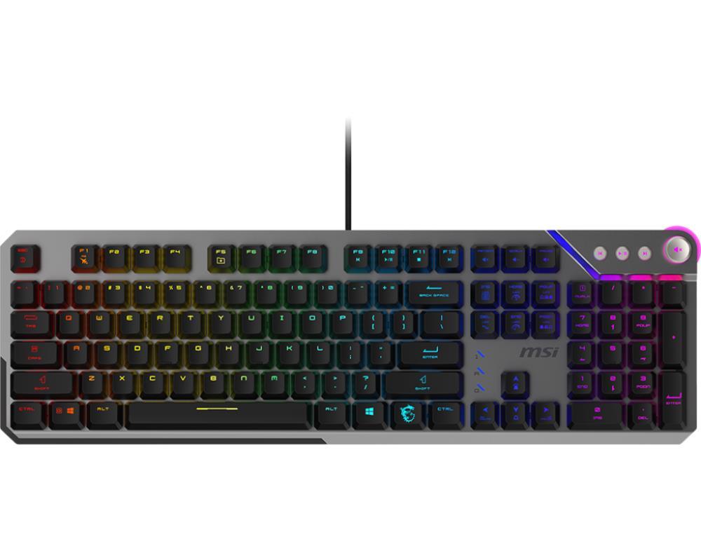 KEYBOARD GAMING BLACK US/STRIKE 600 SILENT MSI