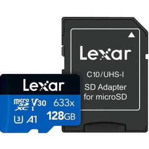 MEMORY MICRO SDXC 128GB UHS-I/W/ADAPTER LSDMI128BB633A LEXAR