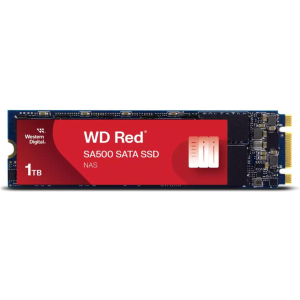 SSD WESTERN DIGITAL Red SA500 1TB M.2 SATA 3.0 Write speed 530 MBytes/sec Read speed 560 MBytes/sec 2.38mm TBW 600 TB MTBF 2000000 hours WDS100T1R0B