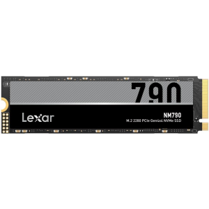 SSD LEXAR NM790 1TB M.2 PCIe Gen4 NVMe Write speed 6500 MBytes/sec Read speed 7400 MBytes/sec 2.45mm TBW 1000 TB MTBF 1500000 hours LNM790X001T-RNNNG
