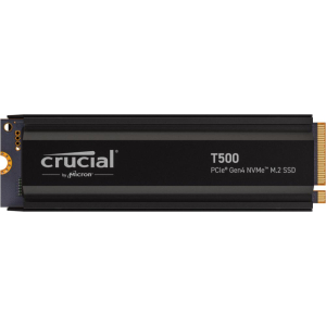 SSD CRUCIAL T500 1TB M.2 PCIe Gen4 NVMe 3D NAND Write speed 6800 MBytes/sec Read speed 7300 MBytes/sec TBW 600 TB CT1000T500SSD5