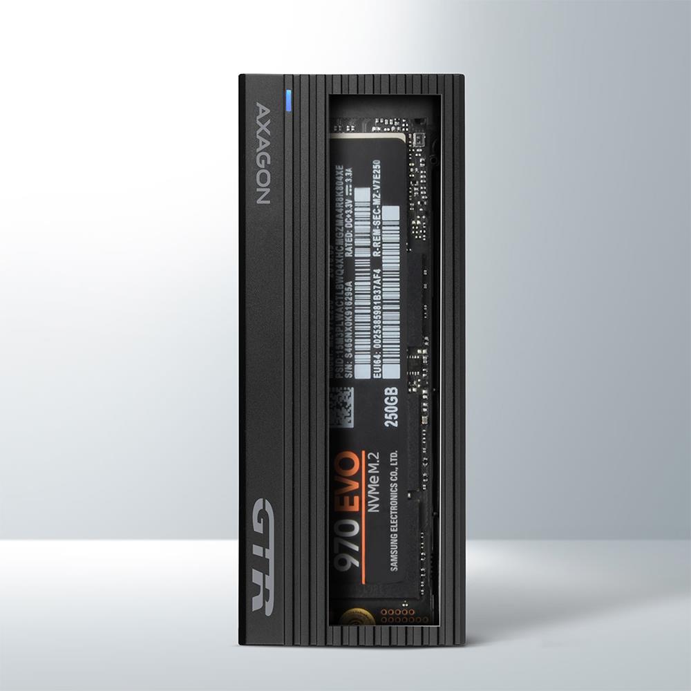SSD ACC ENCLOSURE M.2 NVME/USB-C EEM2-GTR AXAGON - Image 2