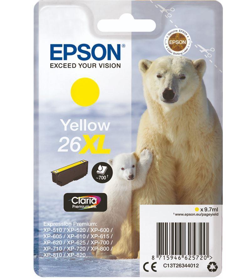 INK CARTRIDGE YELLOW 26XL/C13T26344020 EPSON