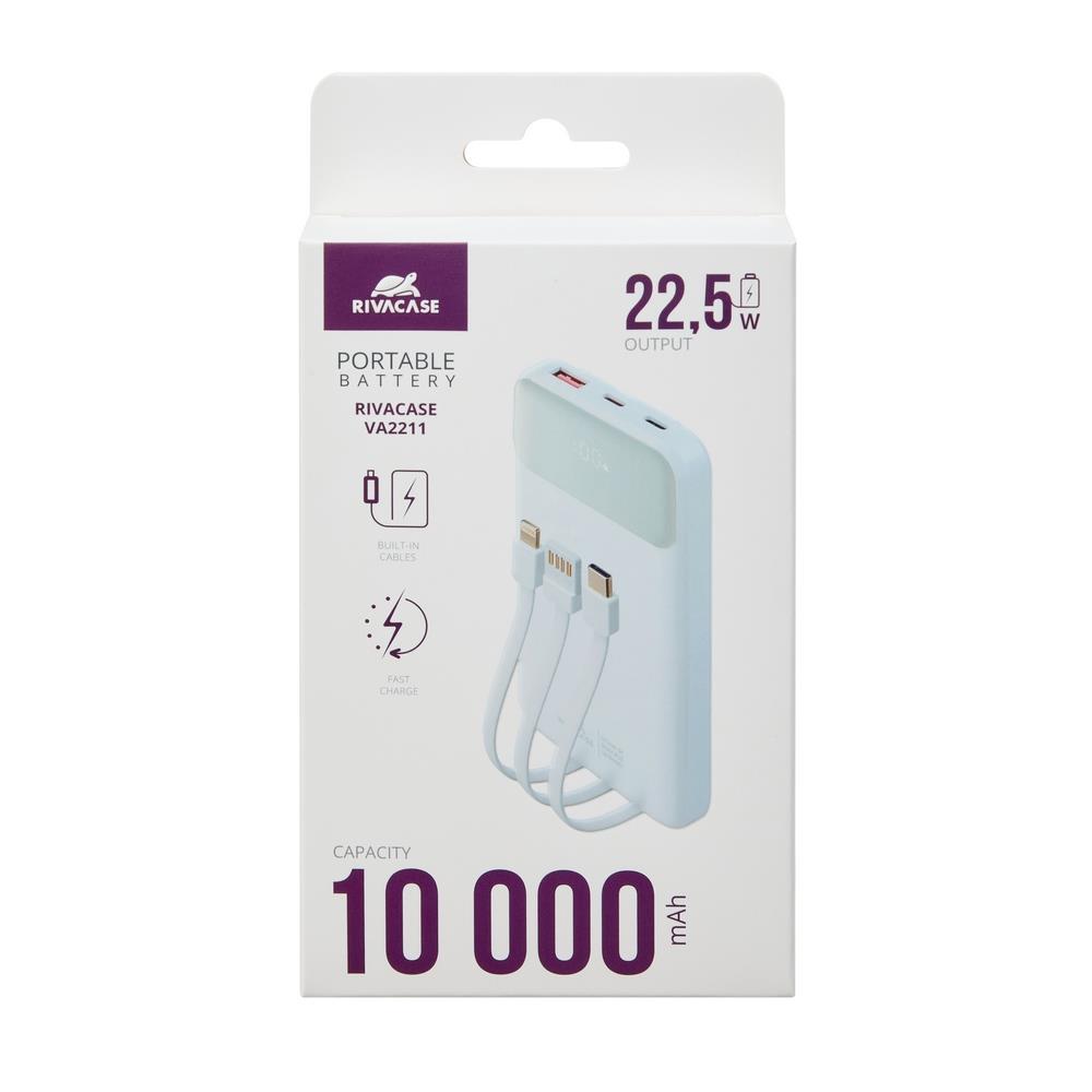 POWER BANK USB 10000MAH/VA2211 WHITE RIVACASE - Image 8