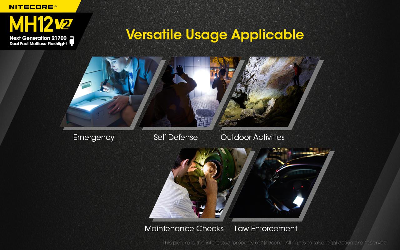 FLASHLIGHT MH SERIES/1200 LUMENS MH12 V2 NITECORE - Image 7