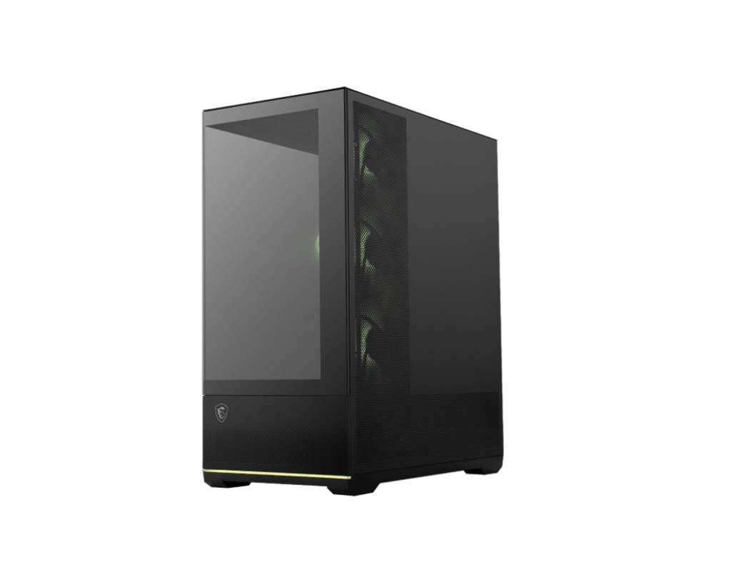 Case MSI MAG PANO 110R PZ MidiTower Case product features Transparent panel Not included Colour Black MAGPANO110RPZ - Image 2