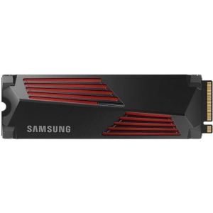 SSD SAMSUNG 990 PRO with Heatsink 4TB M.2 PCIe Gen4 NVMe TLC Write speed 6900 MBytes/sec Read speed 7450 MBytes/sec 2.3mm TBW 1200 TB MTBF 1500000 hours MZ-V9P4T0GW