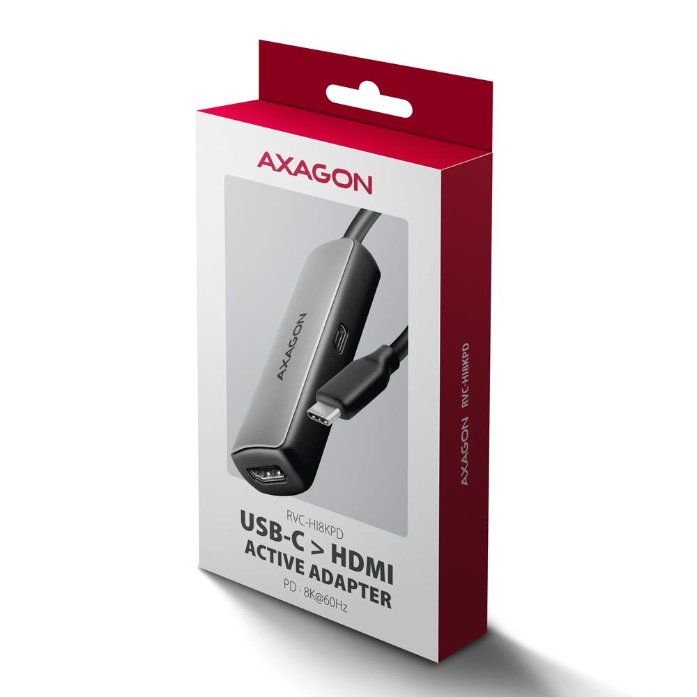 I/O ADAPTER USB-C TO HDMI/0.16M RVC-HI8KPD AXAGON - Image 2