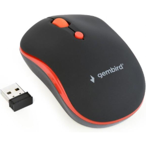 MOUSE USB OPTICAL WRL BLACK/RED MUSW-4B-03-R GEMBIRD