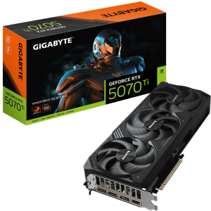 Graphics Card GIGABYTE NVIDIA GeForce RTX 5070 Ti 16 GB GDDR7 256 bit PCIE 5.0 16x Triple slot Fansink 1xHDMI 3xDisplayPort GV-N507TWF3OC-16GD1.0
