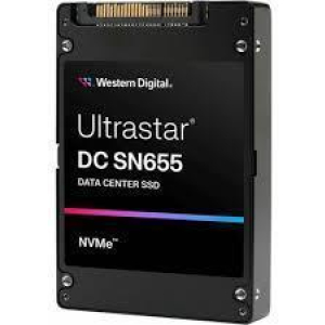 SSD WESTERN DIGITAL SSD series Ultrastar DC SN655 3.84TB PCIe Gen4 NVMe NAND flash technology TLC Write speed 2600 MBytes/sec Read speed 6800 MBytes/sec Form Factor U.3 MTBF 25000000 hours 0TS2461