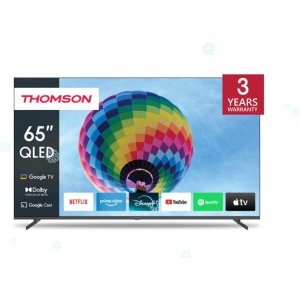 TV Set THOMSON 65" 4K/Smart QLED 3840x2160 Wireless LAN Bluetooth Google TV Dark Grey 65QG4S14