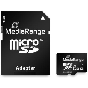 MEMORY MICRO SDXC 256GB UHS-1/W/ADAPTER MR946 MEDIARANGE