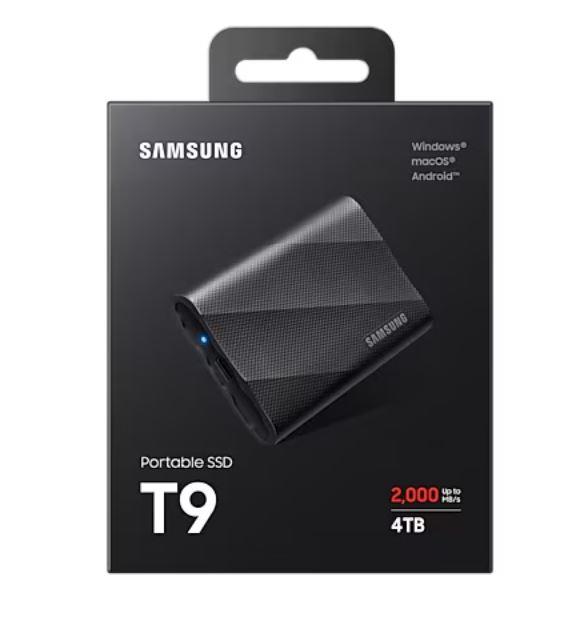 External SSD SAMSUNG T9 4TB USB 3.2 Write speed 2000 MBytes/sec Read speed 2000 MBytes/sec MU-PG4T0B/EU - Image 6