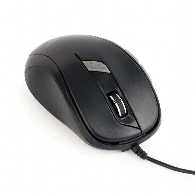 MOUSE USB OPTICAL/BLACK MUS-6B-01 GEMBIRD - Image 2