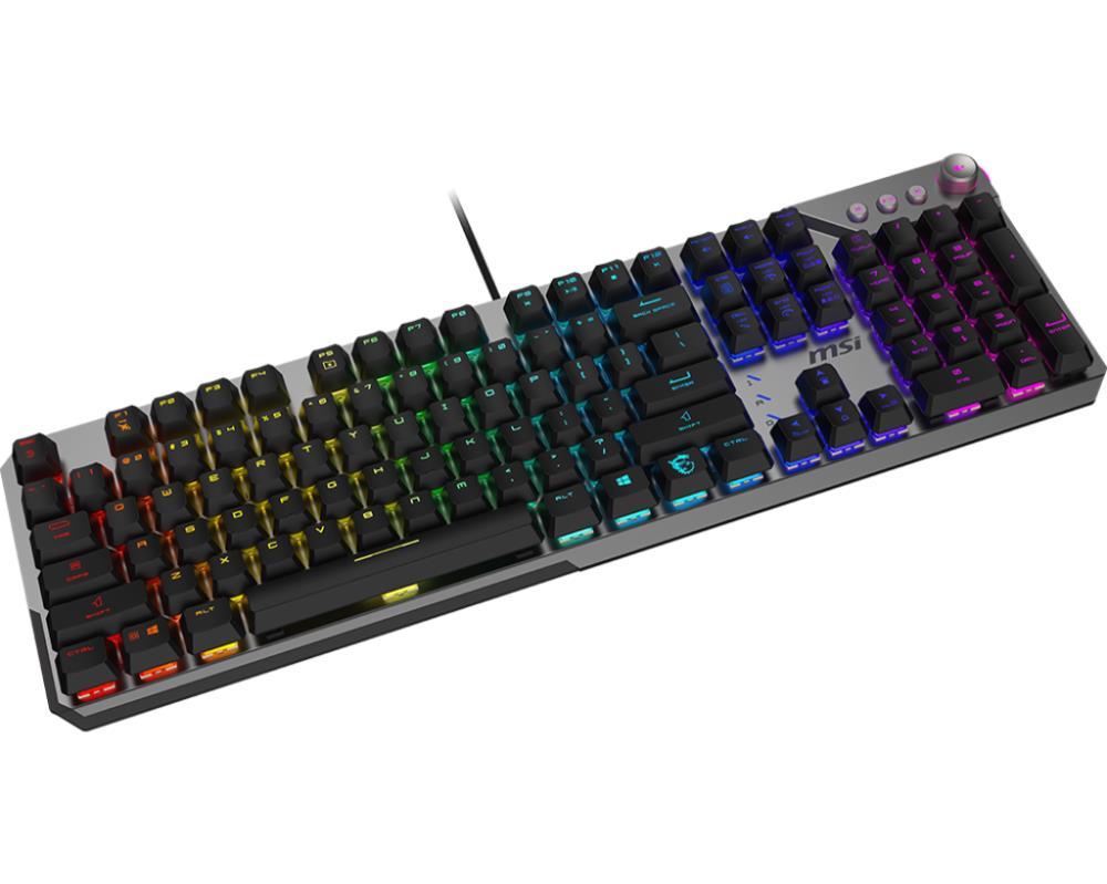 KEYBOARD GAMING BLACK US/STRIKE 600 SILENT MSI - Image 3