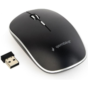 MOUSE USB OPTICAL WRL BLACK/SILENT MUSW-4BS-01 GEMBIRD