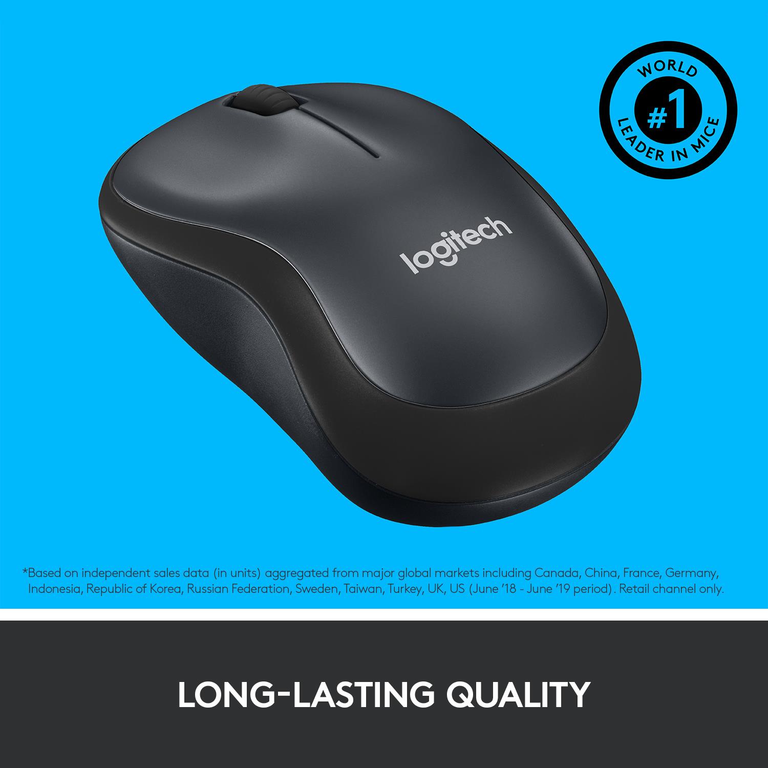 MOUSE USB OPTICAL WRL M220/SILENT B/G 910-004878 LOGITECH - Image 24