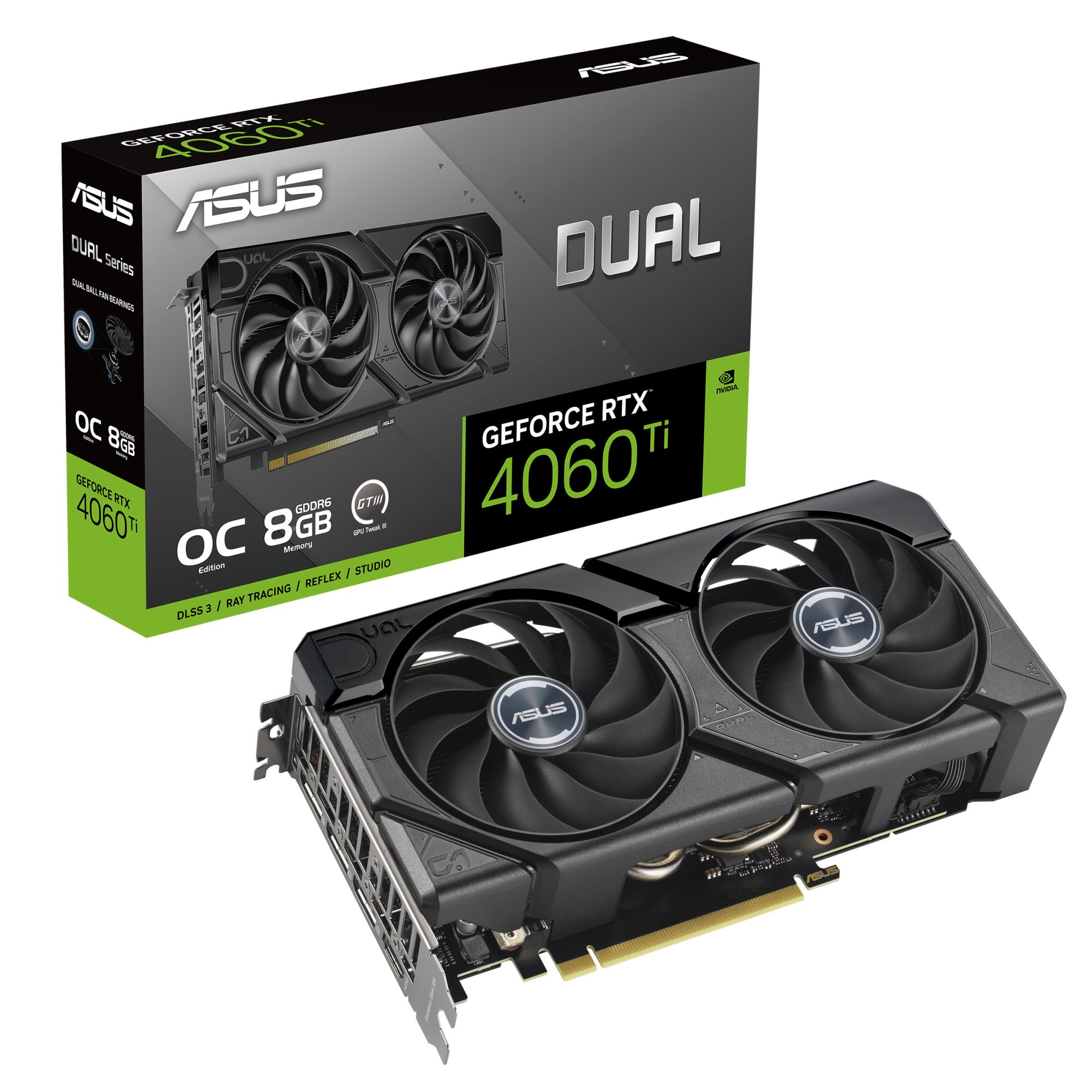 Graphics Card ASUS NVIDIA GeForce RTX 4060 Ti 8 GB GDDR6 128 bit PCIE 4.0 16x GPU 2565 MHz Dual Slot Fansink 1xHDMI 3xDisplayPort DUAL-RTX4060TI-O8G-EVO - Image 18