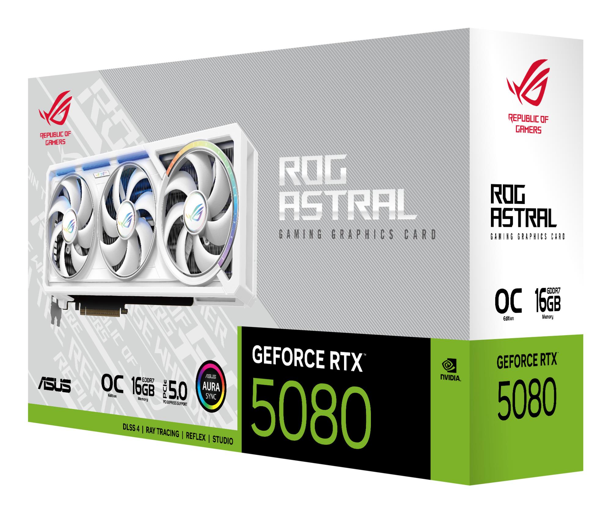 Graphics Card ASUS NVIDIA GeForce RTX 5080 16 GB GDDR7 256 bit Triple slot Fansink ROG-ASTRAL-RTX5080O16G-WH - Image 15