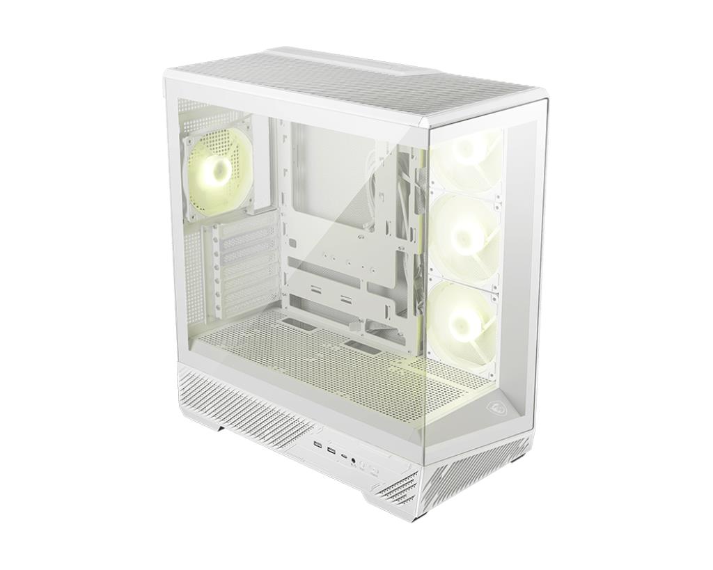 CASE MIDITOWER ATX W/O PSU/MAG PANO 130R PZ WHITE MSI