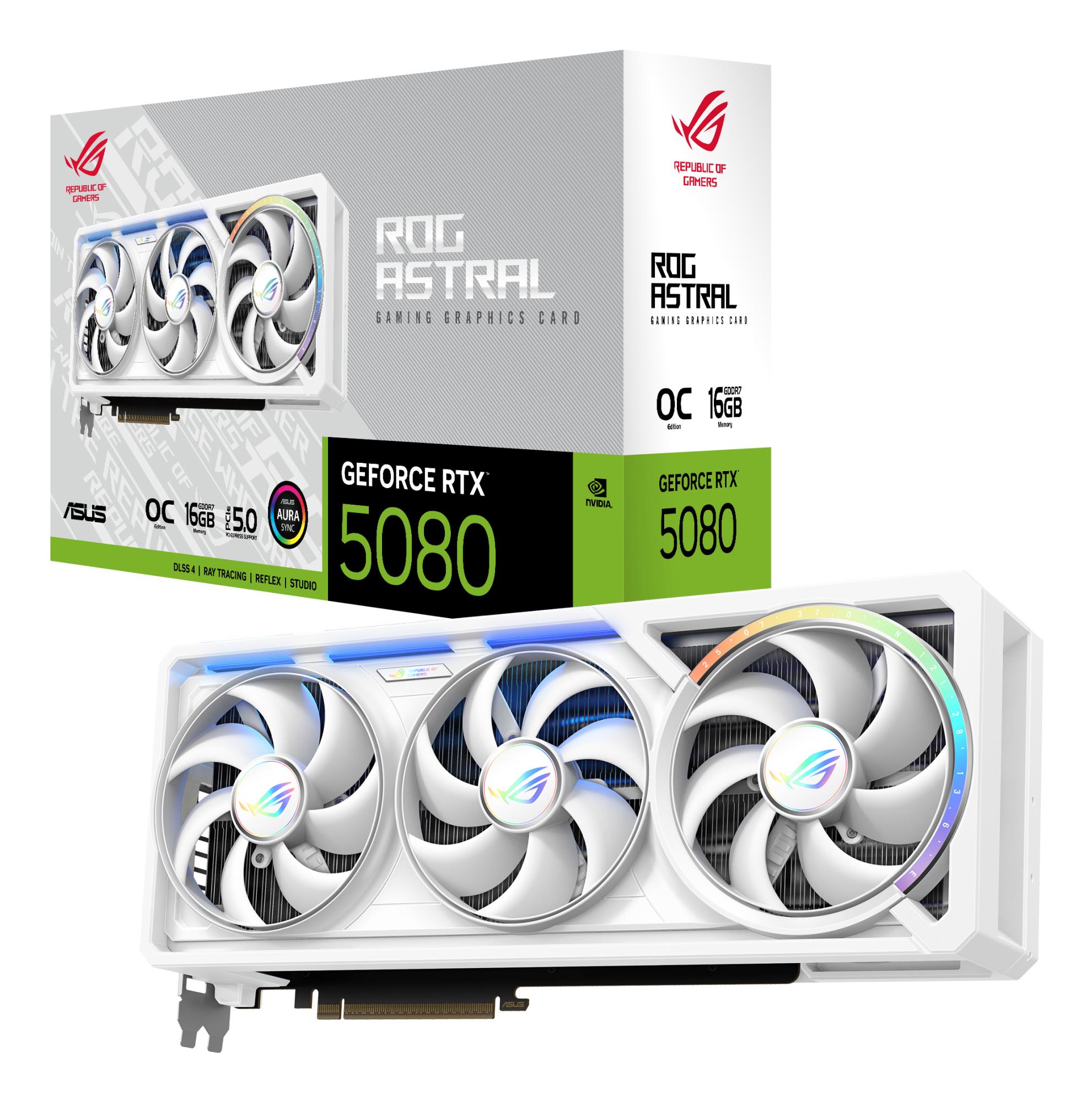 Graphics Card ASUS NVIDIA GeForce RTX 5080 16 GB GDDR7 256 bit Triple slot Fansink ROG-ASTRAL-RTX5080O16G-WH - Image 16