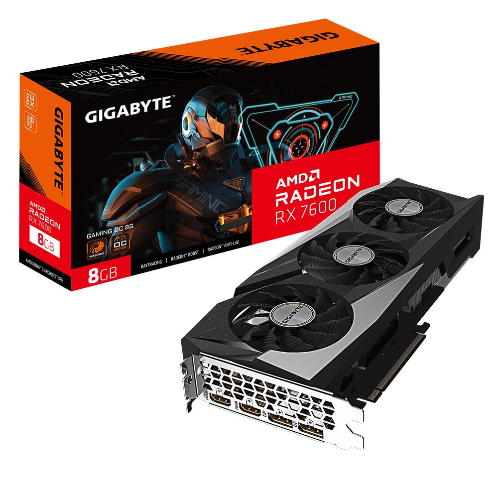 Graphics Card GIGABYTE AMD Radeon RX 7600 8 GB GDDR6 128 bit PCIE 4.0 16x 2xHDMI 2xDisplayPort GV-R76GAMINGOC-8GD1.1 - Image 10