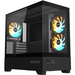 Case GIGABYTE C201 PANORAMIC MidiTower Case product features Rackmountable/Removeable HDD basket/Transparent panel Not included MicroATX MiniITX Colour Black GB-C201P