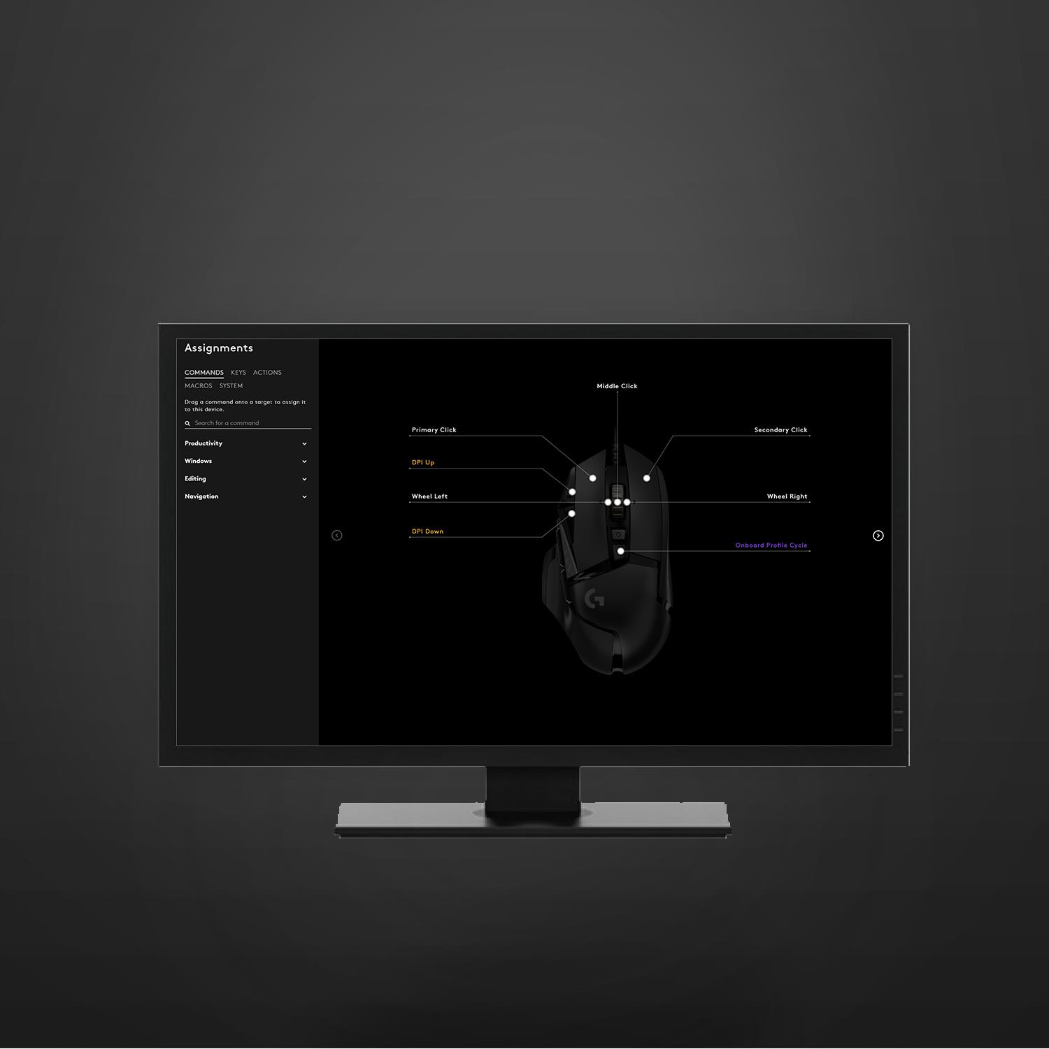 MOUSE USB OPTICAL G502/BLACK 910-005470 LOGITECH - Image 9