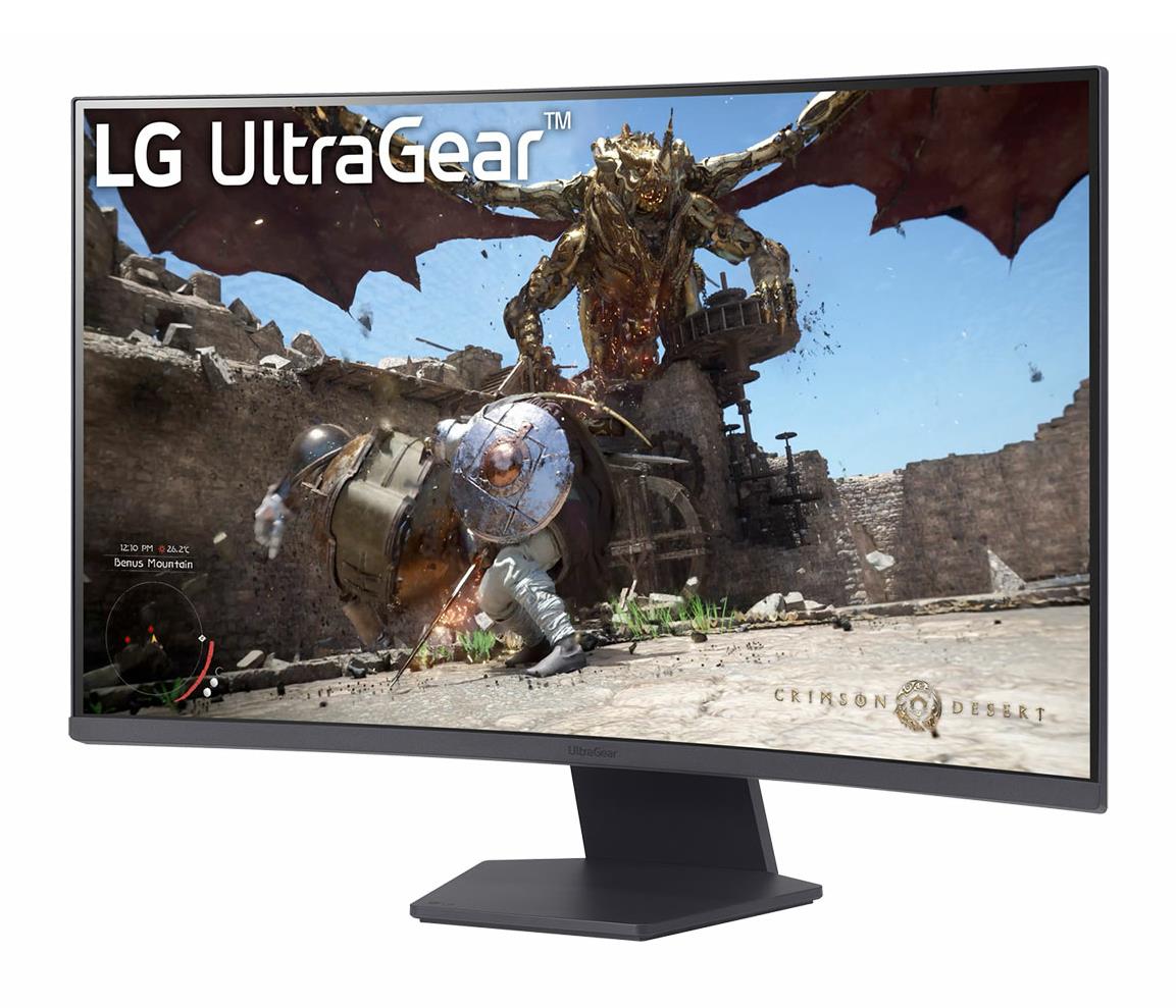LCD Monitor LG 32GS60QC-B 32" Gaming/Curved Panel VA 2560x1440 16:9 180 Hz Matte 1 ms Tilt 32GS60QC-B - Image 8