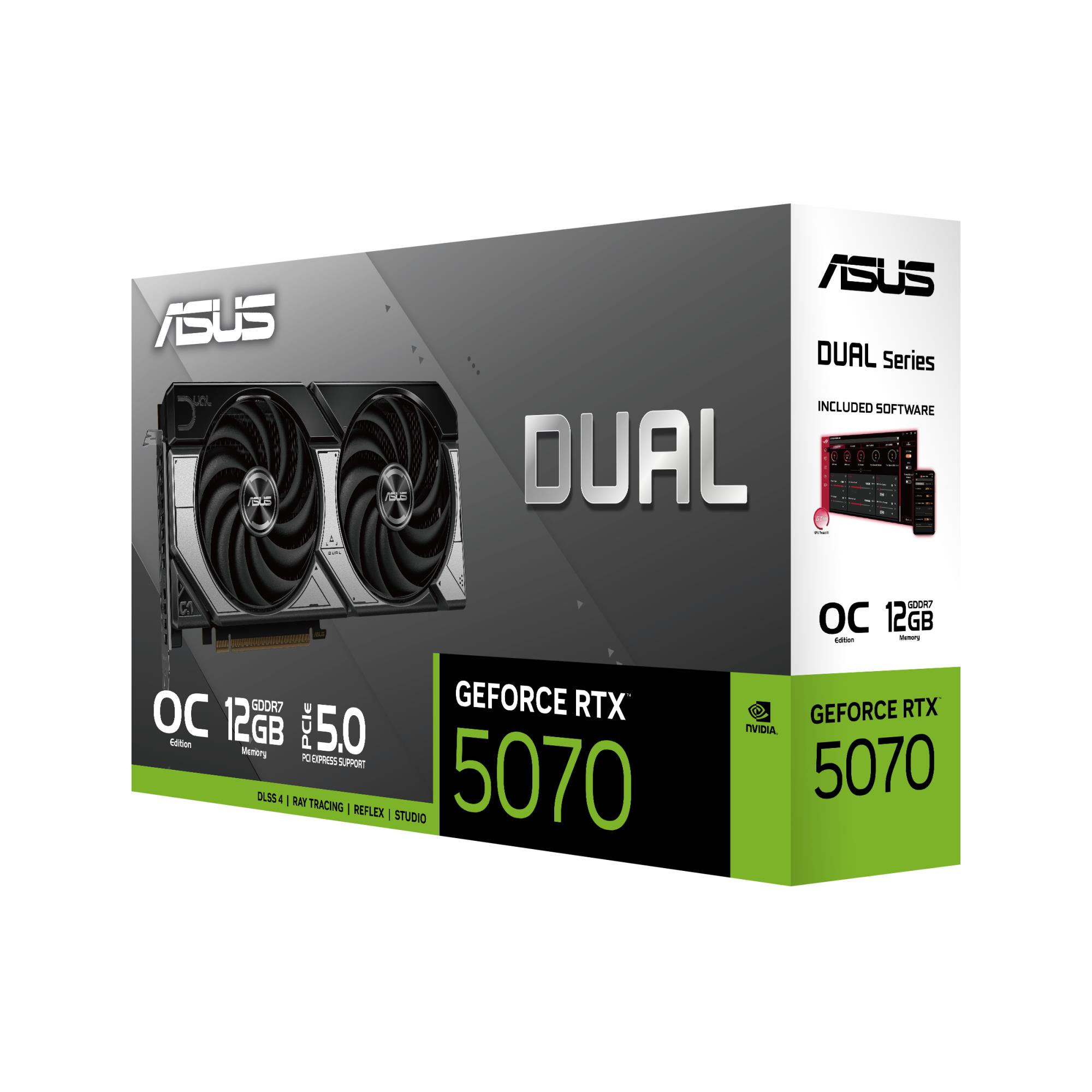 Graphics Card ASUS NVIDIA GeForce RTX 5070 12 GB GDDR7 192 bit PCIE 5.0 16x Dual Slot Fansink 1xHDMI 3xDisplayPort DUAL-RTX5070-O12G - Image 13