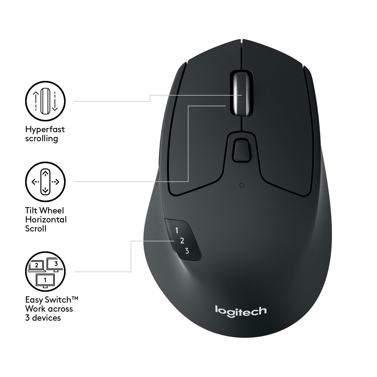 MOUSE BLUETH OPTICAL M720/TRIATHLON 910-004791 LOGITECH - Image 9
