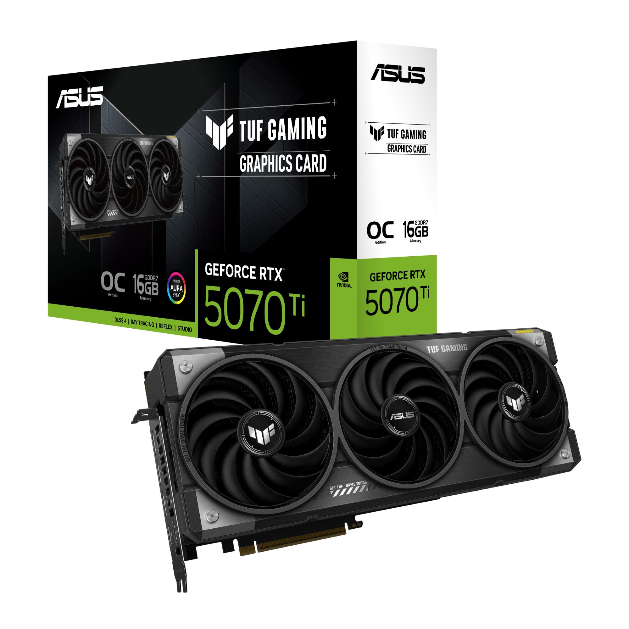 Graphics Card ASUS NVIDIA GeForce RTX 5070 Ti 16 GB GDDR7 256 bit PCIE 5.0 16x Triple slot Fansink 2xHDMI 2xDisplayPort TUF-RTX5070TI-O16G-GAMING - Image 17