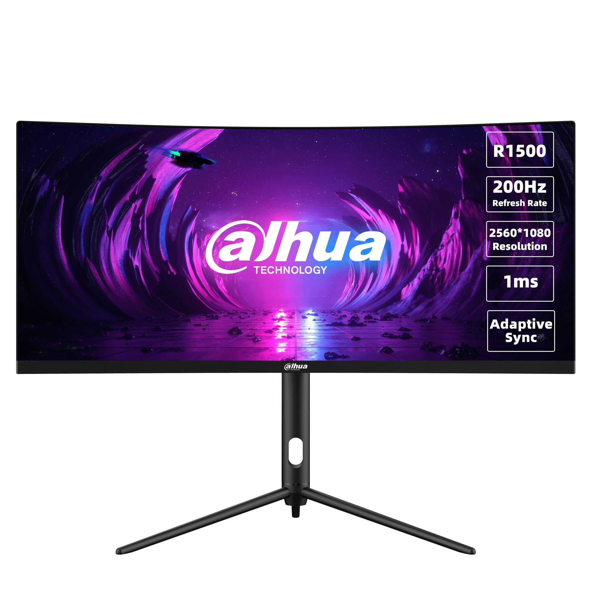 LCD Monitor DAHUA DHI-LM30-E330CA 30" Gaming/Curved/21 : 9 Panel VA 2560x1080 21:9 200Hz 1 ms Swivel Tilt Colour Black LM30-E330CA - Image 3