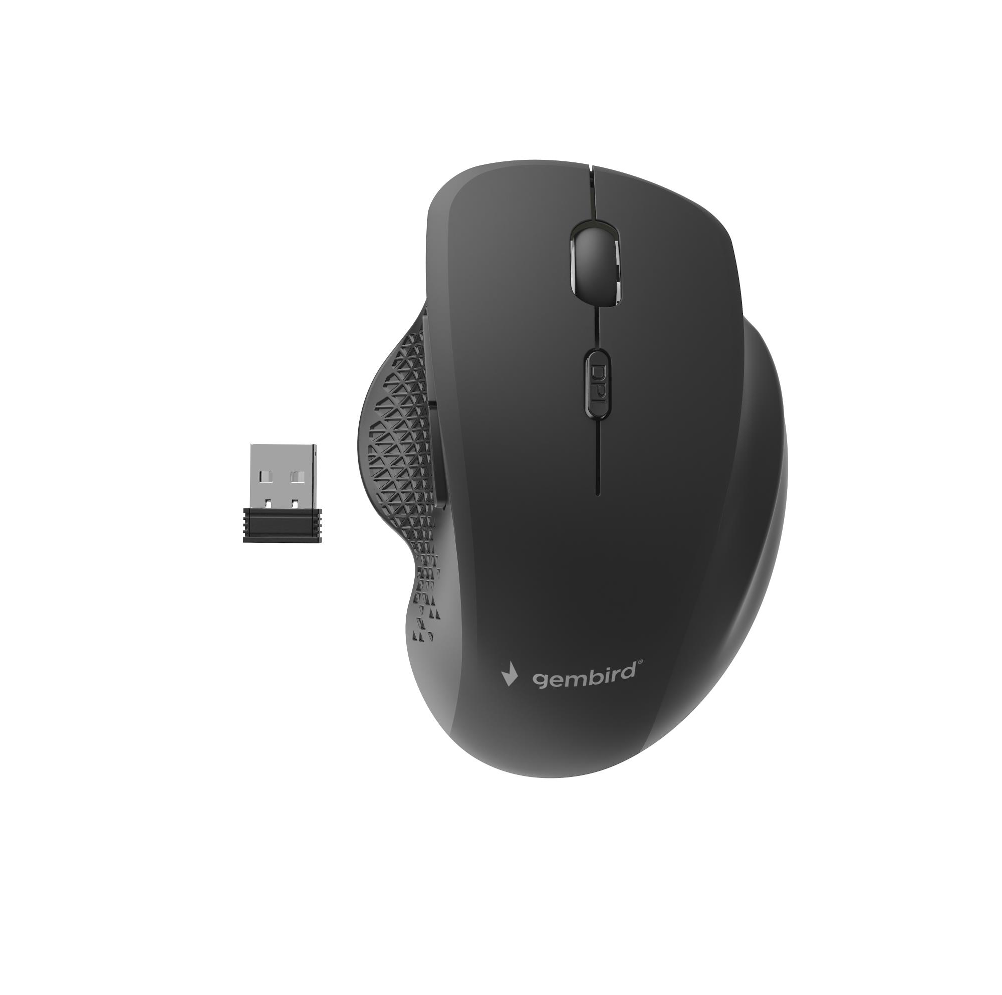 MOUSE USB OPTICAL WRL BLACK/MUSW-6B-02 GEMBIRD - Image 4