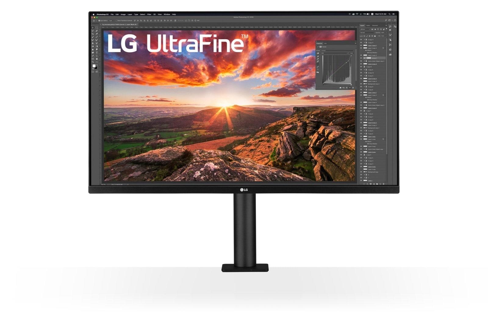 LCD Monitor LG 31.5" Panel IPS 3840x2160 16:9 60Hz 5 ms Speakers Swivel Pivot Height adjustable Tilt Colour Black 32UN880K-B - Image 7