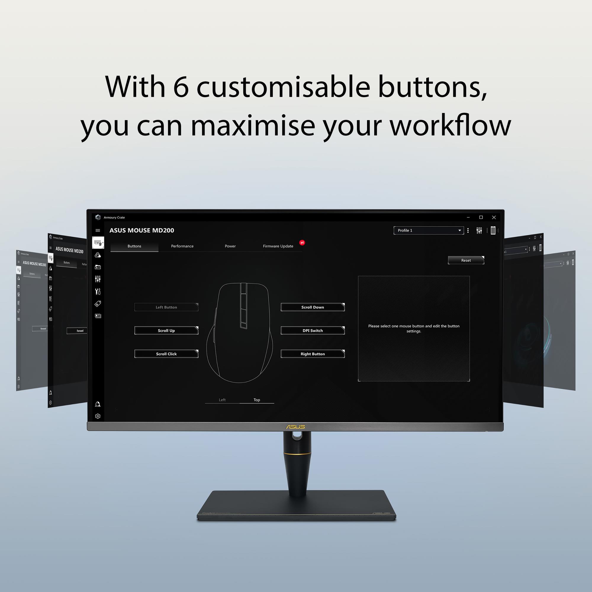 MOUSE USB OPTICAL WRL MD200/BLACK 90XB0790-BMU000 ASUS - Image 19