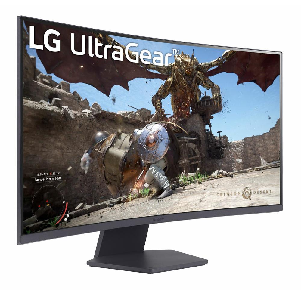 LCD Monitor LG 32GS60QC-B 32" Gaming/Curved Panel VA 2560x1440 16:9 180 Hz Matte 1 ms Tilt 32GS60QC-B - Image 10
