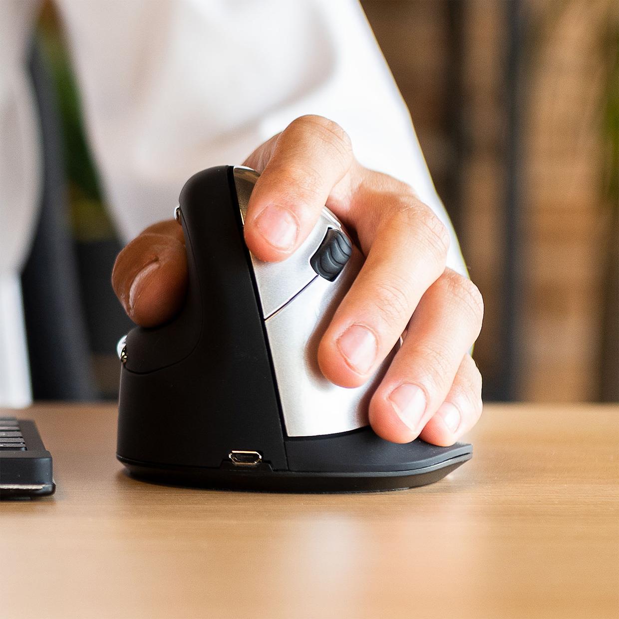 MOUSE USB OPTICAL WRL/L. BLK RGOHELELAWL R-GO TOOLS - Image 6