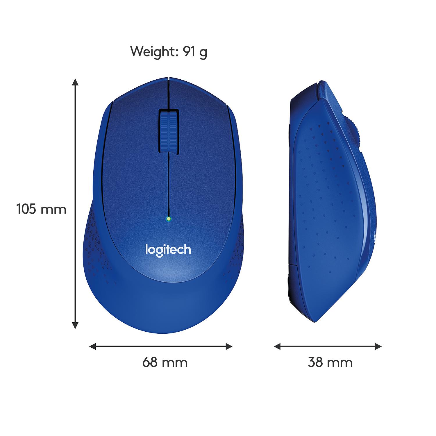 MOUSE USB OPTICAL WRL M330/SILENT BL 910-004910 LOGITECH - Image 18