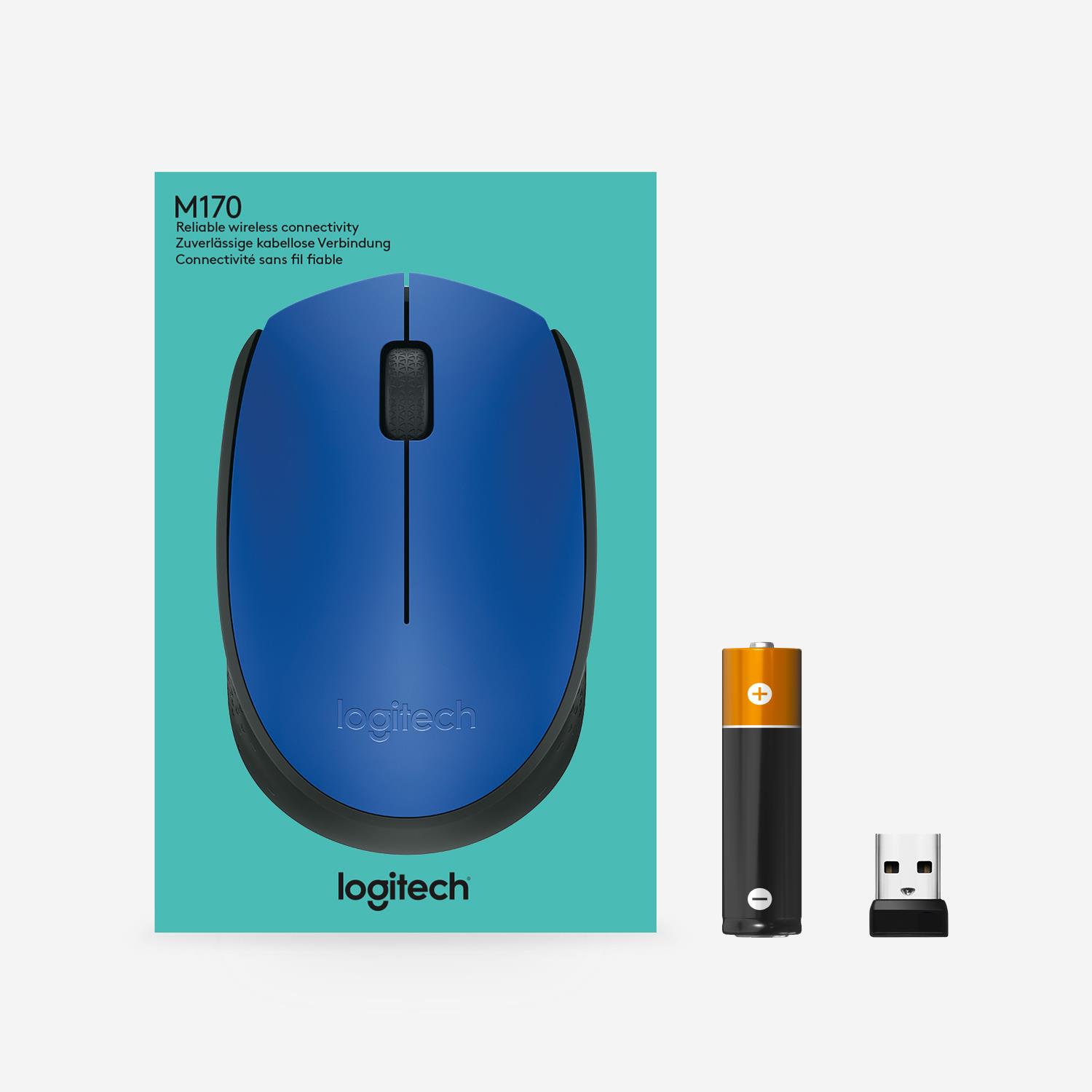 MOUSE USB OPTICAL WRL M171/BLUE 910-004640 LOGITECH - Image 31