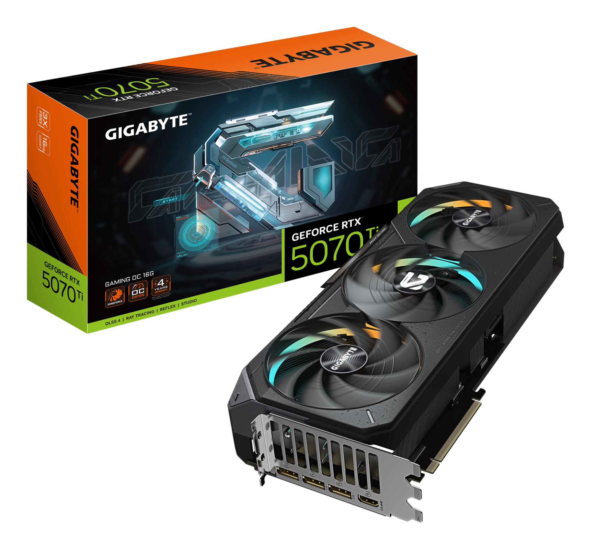 Graphics Card GIGABYTE NVIDIA GeForce RTX 5070 Ti 16 GB GDDR7 256 bit PCIE 5.0 16x 1xHDMI 3xDisplayPort N507TGAMINGOC-16GD1.0 - Image 11