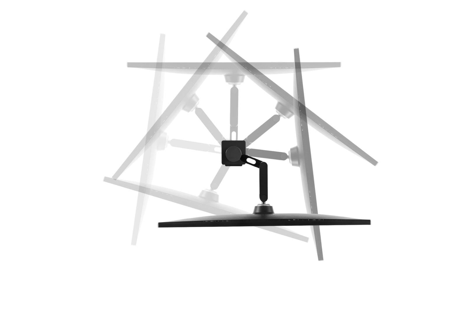 LCD Monitor LG 31.5" Panel IPS 3840x2160 16:9 60Hz 5 ms Speakers Swivel Pivot Height adjustable Tilt Colour Black 32UN880K-B - Image 11